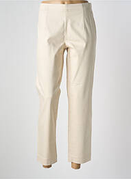 Pantalon 7/8 taille haute taille haute beige SUMMUM femme