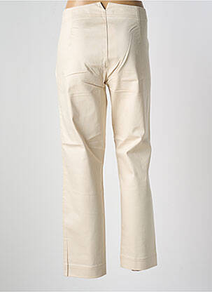 Pantalon 7/8 taille haute taille haute beige SUMMUM femme