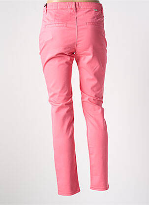 Pantalon chino taille basse taille basse rose HAPPY femme