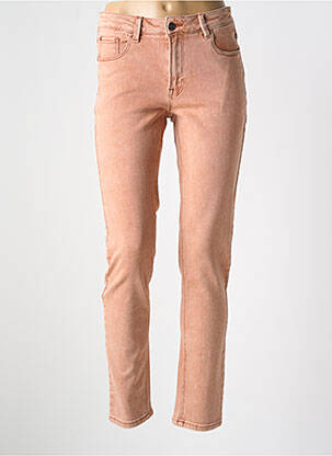 Jeans coupe slim stretch taille normale orange MKT STUDIO femme