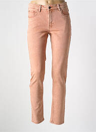 Jeans coupe slim stretch taille normale orange MKT STUDIO femme