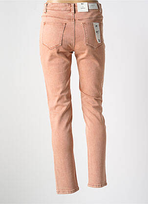Jeans coupe slim stretch taille normale orange MKT STUDIO femme