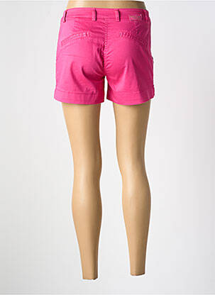 Short fermeture zippée sous rabat boutonné rose PAKO LITTO femme