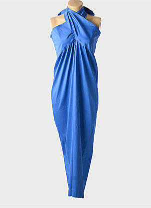 Combi-pantalon coupe cintrée sans manche bleu SANFASON femme
