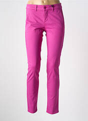 Pantalon chino rose HAPPY pour femme seconde vue