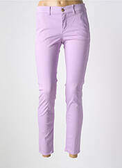 Pantalon chino violet HAPPY pour femme seconde vue