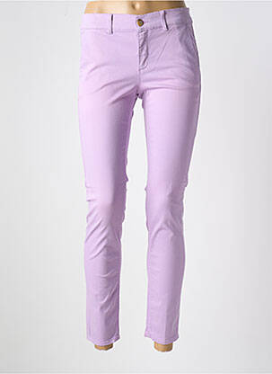 Pantalon chino violet HAPPY pour femme