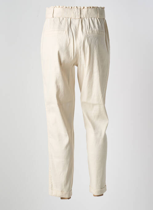 Pantalon 7/8 taille élastique taille normale beige SUMMUM femme