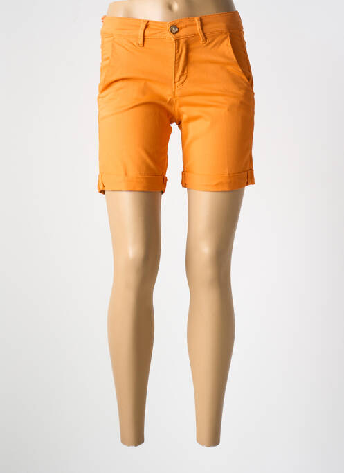 Bermuda orange HAPPY pour femme