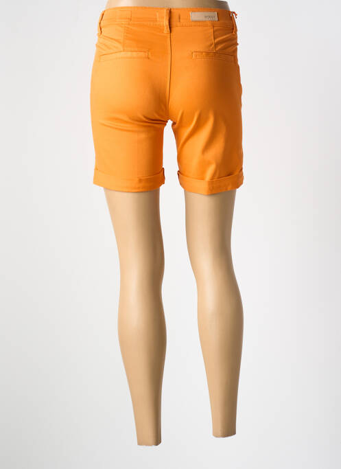 Bermuda orange HAPPY pour femme