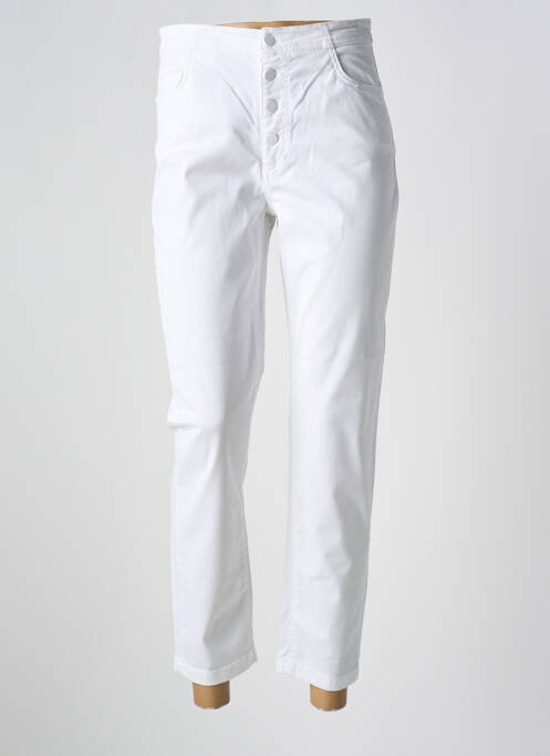 Jeans coupe slim blanc LAUREN VIDAL pour femme