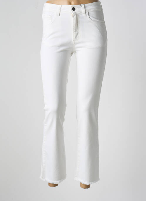 Jeans coupe slim blanc LAUREN VIDAL pour femme
