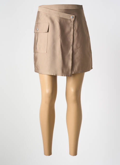 Jupe courte marron SECOND FEMALE pour femme