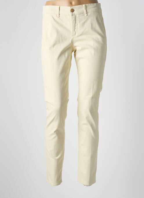 Pantalon chino beige HAPPY pour femme