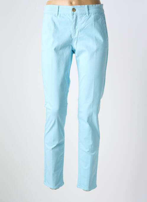 Pantalon chino bleu HAPPY pour femme