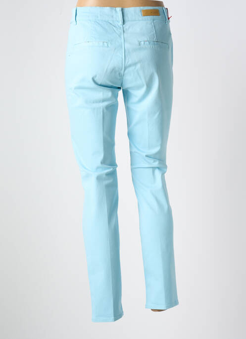 Pantalon chino bleu HAPPY pour femme