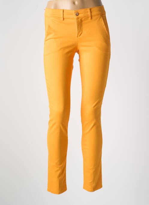 Pantalon chino orange HAPPY pour femme