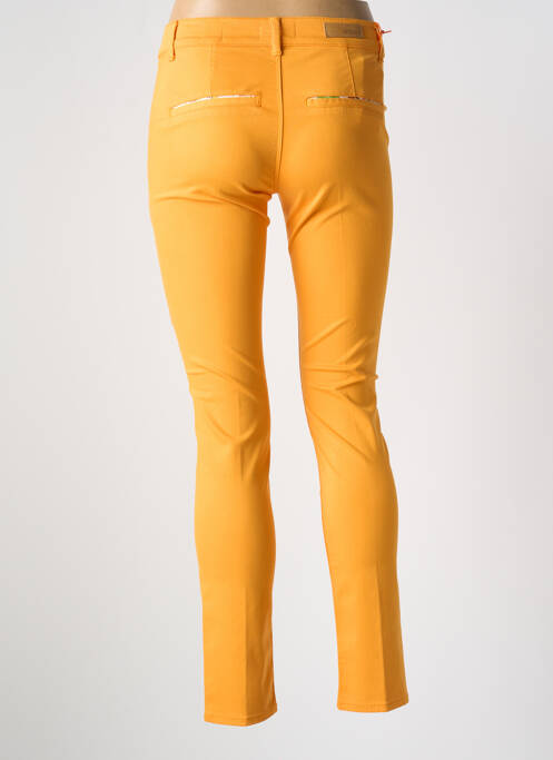 Pantalon chino orange HAPPY pour femme
