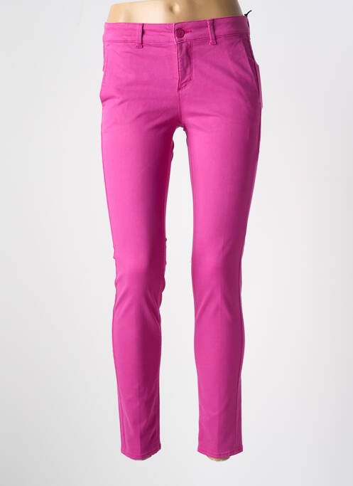 Pantalon chino rose HAPPY pour femme