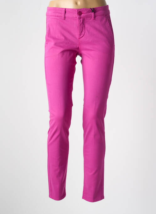 Pantalon chino rose HAPPY pour femme