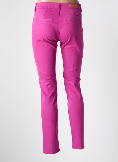 Pantalon chino rose HAPPY pour femme