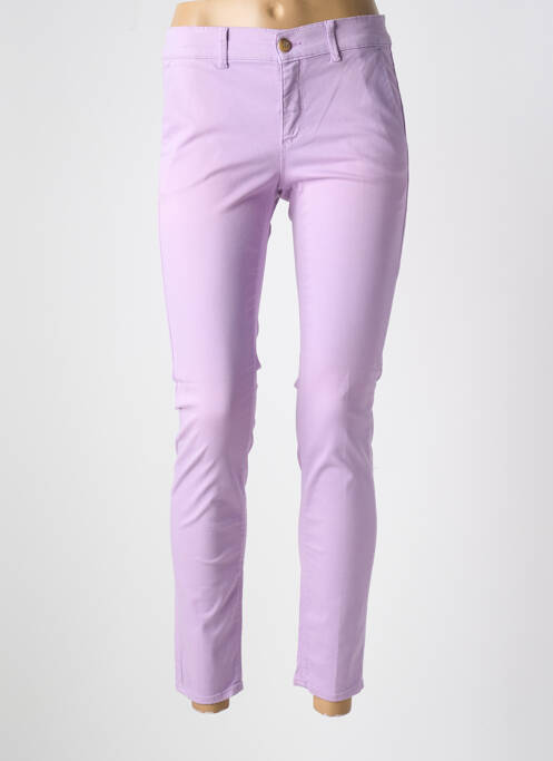 Pantalon chino violet HAPPY pour femme