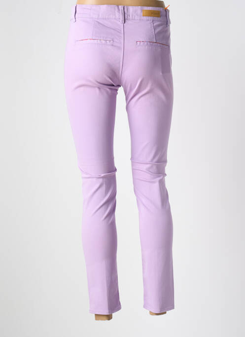Pantalon chino violet HAPPY pour femme