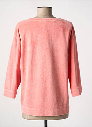 Sweat-shirt col rond manches 3/4 orange SUMMUM femme