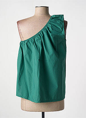 Top sans manche sans manche vert DROLATIC femme