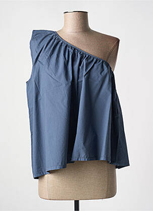 Top sans manche sans manche bleu DROLATIC femme