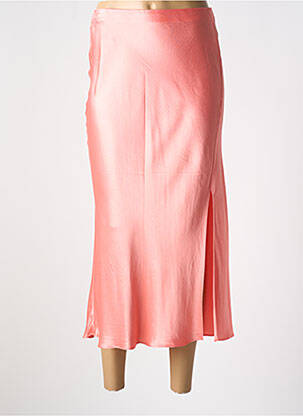 Jupe mi-longue taille élastique orange RAILS femme