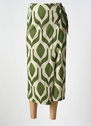 Jupe mi-longue vert HOD femme