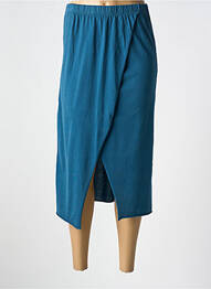 Jupe mi-longue coupe droite bleu DROLATIC femme