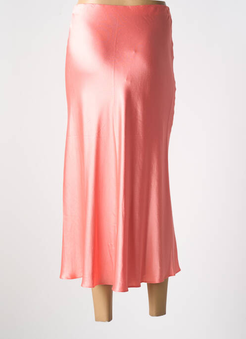 Jupe mi-longue taille élastique orange RAILS femme