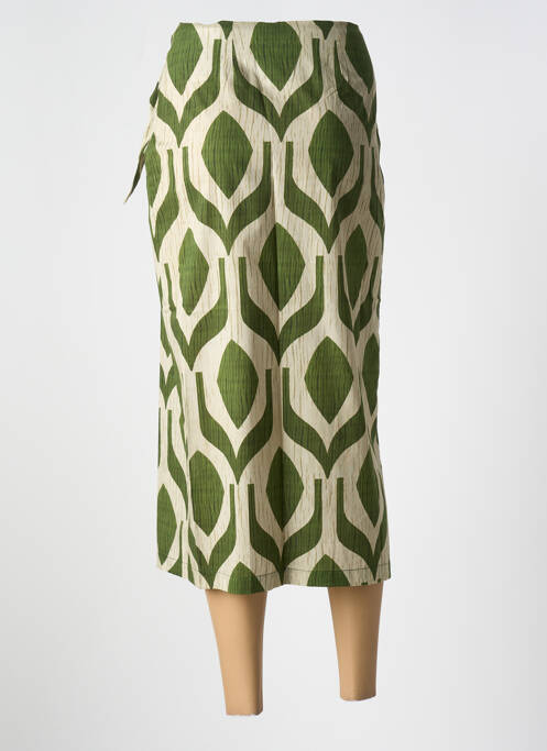 Jupe mi-longue vert HOD pour femme
