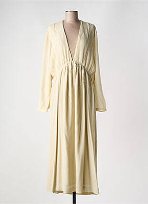 Robe longue manches longues manches longues beige KARMA KOMA femme