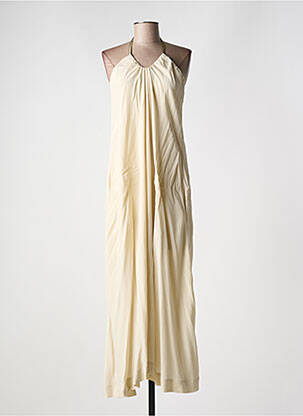 Robe longue doublure fines bretelles beige KARMA KOMA femme