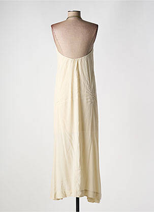 Robe longue doublure fines bretelles beige KARMA KOMA femme