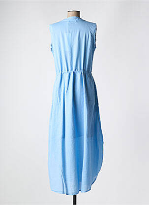 Robe longue sans manche sans manche bleu RABENS SALONER femme