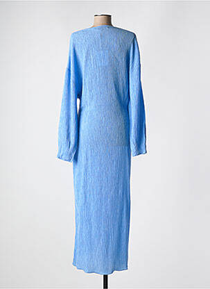 Robe longue manches longues manches longues bleu SECOND FEMALE femme