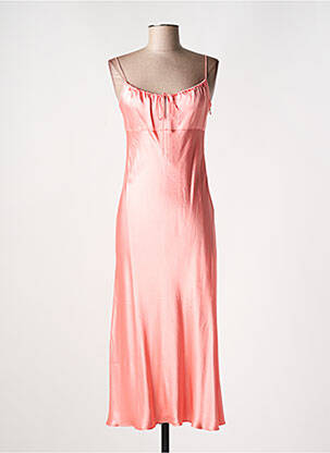 Robe longue manches bretelles ajustables fines bretelles orange RAILS femme