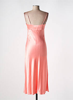 Robe longue manches bretelles ajustables fines bretelles orange RAILS femme