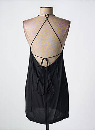 Robe courte fermeture zippée au dos fines bretelles noir KARMA KOMA femme