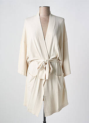 Gilet manches longues stretch beige SUMMUM femme