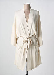 Gilet manches longues stretch beige SUMMUM femme