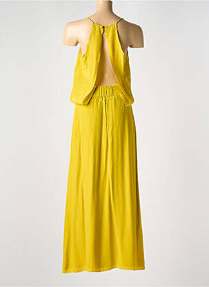 Robe longue coupe fluide fines bretelles jaune KARMA KOMA femme