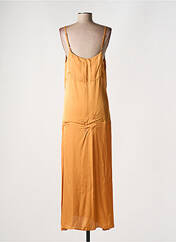 Robe longue jaune LAUREN VIDAL pour femme seconde vue