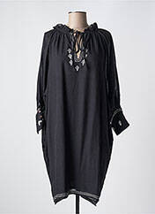 Robe Noire LMV - Taille 36/38 (US) - Longueur Genoux - Manches Longues - Mélange Coton/poly - Neuf Sans étiquette