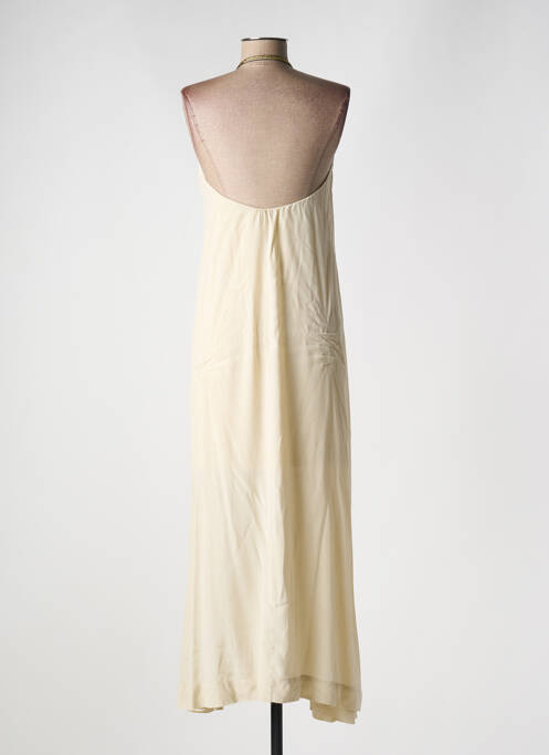 Robe longue doublure fines bretelles beige KARMA KOMA femme