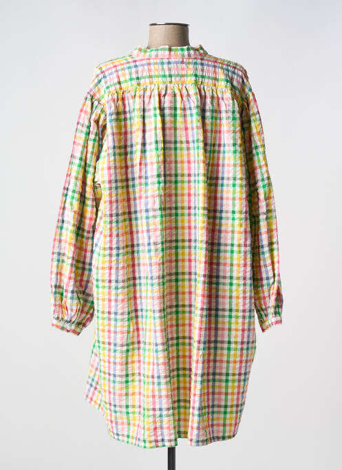 Robe mi-longue manches longues manches longues vert V.DE.VINSTER femme